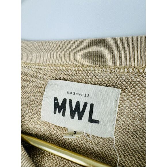 Madewell Women's Brown Cotton Oversized Raglan Pullover Sweatshirt - Picture 7 of 10